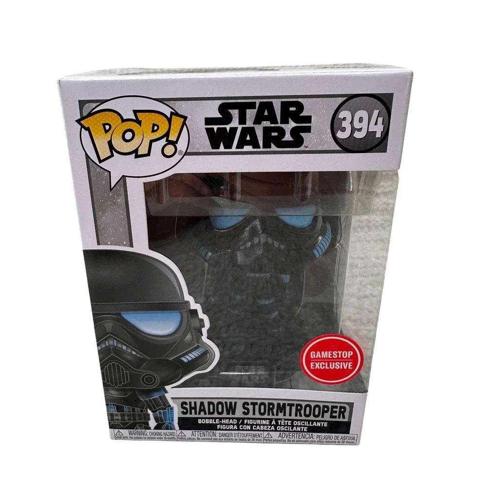Funko Pop Star Wars Shadow Stormtrooper 394 GameStop Exclusive Black Bobble Head